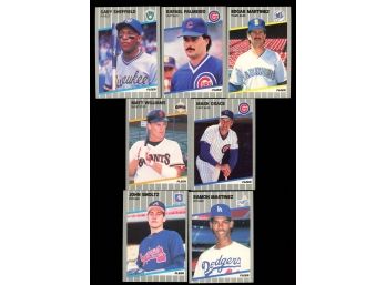 Lot Of 7 ~ 1989 Fleer Baseball Rookies