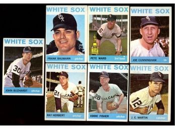 Lot Of 7 ~ 1964 TOPPS BASEBALL CHICAGO WHITE SOX