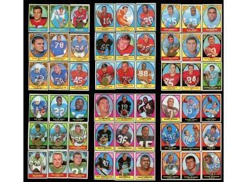 Lot Of 54 ~ 1967 Topps Football With Stars & Rookies