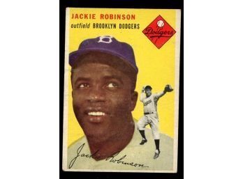 1954 Topps Jackie Robinson #10 - Dodgers