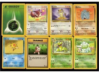 Lot Of 8 ~ Original Pokemon Cards