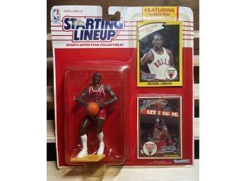 1990 KENNER STARTING LINEUP MICHAEL JORDAN WITH 2 CARDS FACTORY SEALED  (2 OF 2)