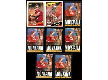 Lot Of 8 ~ Joe Montana Cards NM