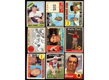 Lot Of 9 ~ 1960'S TOPPS BASEBALL CARDS