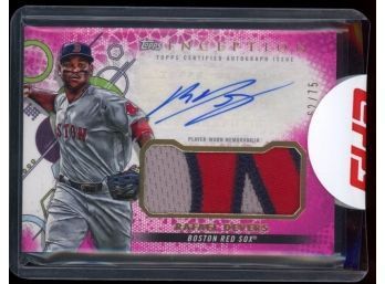 2022 Topps Inception Rafael Devers Patch Auto # 62/75
