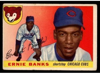 1955 Topps #28 Ernie Banks Chicago Cubs