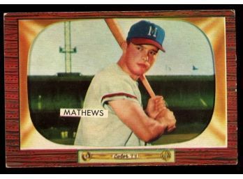 1955 Bowman  Baseball #103 Eddie Mathews