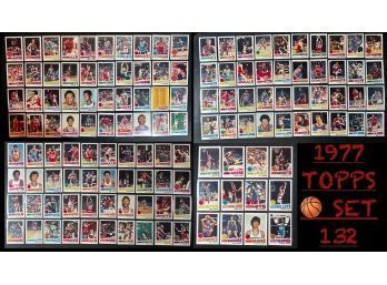 1977 Topps Basketball Complete Set (1-132)