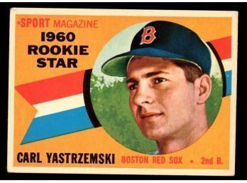 1960 Topps Baseball #148 Carl Yastrzemski Rookie Card
