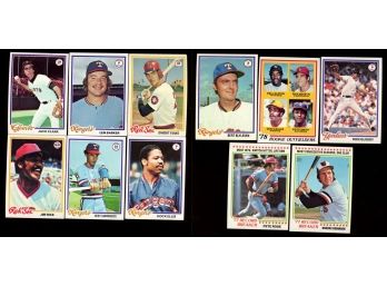 1978 Topps Baseball Lot Of 11