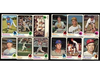 1973 Topps Baseball Lot Of 12