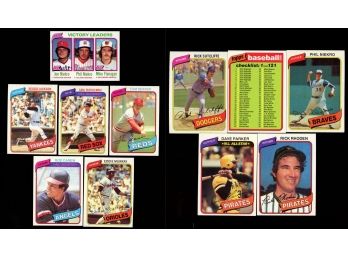 1980 Topps Baseball Lot Of 11