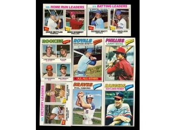 1977 Topps Baseball Lot Of 8