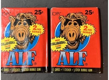 1987 Topps ALF Second Series Factory Sealed Wax Pack Lot Of 2