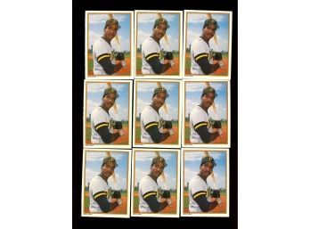 Lot Of 9 ~ 1987 Topps Glossy All-star Barry Bonds Rookie