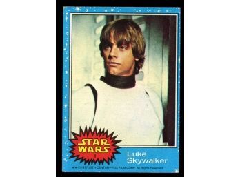 1977 TOPPS STAR WARS #1 LUKE SKYWALKER ROOKIE CARD