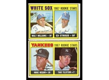1967 TOPPS BASEBALL WHITE SOX & YANKEES ROOKIE STARS