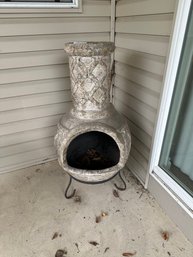Outdoor Clay Chiminea Fire Pit