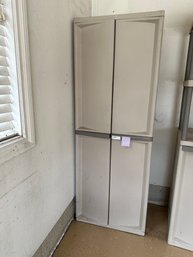 Storage Cabinet Plastic Enclosed With Doors