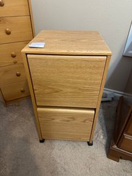 Filing Cabinet Wood Two Drawers B