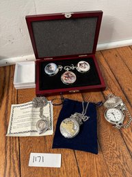 Pocket Watch Lot Of Five Hunting