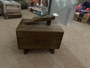 Shoeshine Kit Wood Box With Supplies