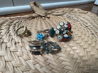 Ring Lot Of Six Rings Costume Jewelry