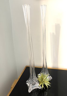 Tall Glass Eiffel Tower Vases