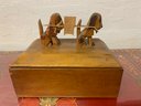 Vintage Wood Jewelry Box / Trinket Box