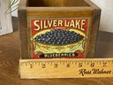 Silver Lake Blueberry Crate Appears Original With Little Feet Added