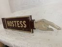 Original Metal HOSTESS Sign 33 Inches Long