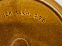Vintage Casserole Dish With Cradle Server Marked 128 USA Cal Orig 220