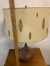 Cool Mid Century Spiral Table Lamp With Awesome Shade