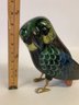 Bird Figurine With Brass Feet