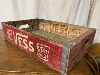 Vintage Vess Soda Crate As Is