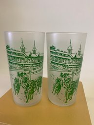 Vintage  Kentucky Derby  Mint Julep Glasses