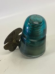 Blue Insulator Cap On Metal Hook