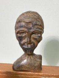Amazing Little Head Carving From Hardwood About 4 Inches Tall
