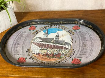 Large Metal Souvenir Tray Of The 100th Running Of The Kentucky Derby