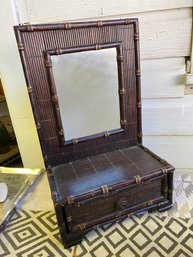 Cool Older Valet Mirror With Drawer