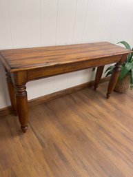 Pottery Barn HYDE Console Table, Solid Wood, Chunky Legs**