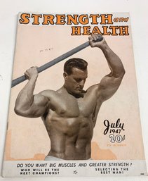 1947 Strength And Health Magazine