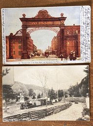 Two Iconic Vintage Colorado Postcards