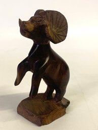Vintage Big Horn Sheep Ram Ironwood Sculpture  Approx. 8 Inches