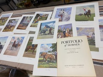 Rand McNally Portfolio Of Horses In Original Folio
