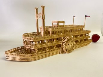 Steamboat Made Of Matchsticks