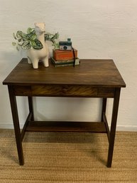 Antique Table With Drawer Approx. 22 X 32 X