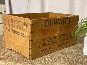 Old Dewars Whiskey Crate From San Francisco