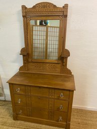 Antique Dresser With Tilt Mirror Top