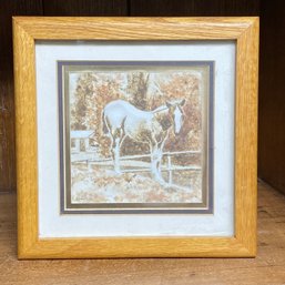 Very Cool Colt Horse Painting Done With Mud For Medium Signed